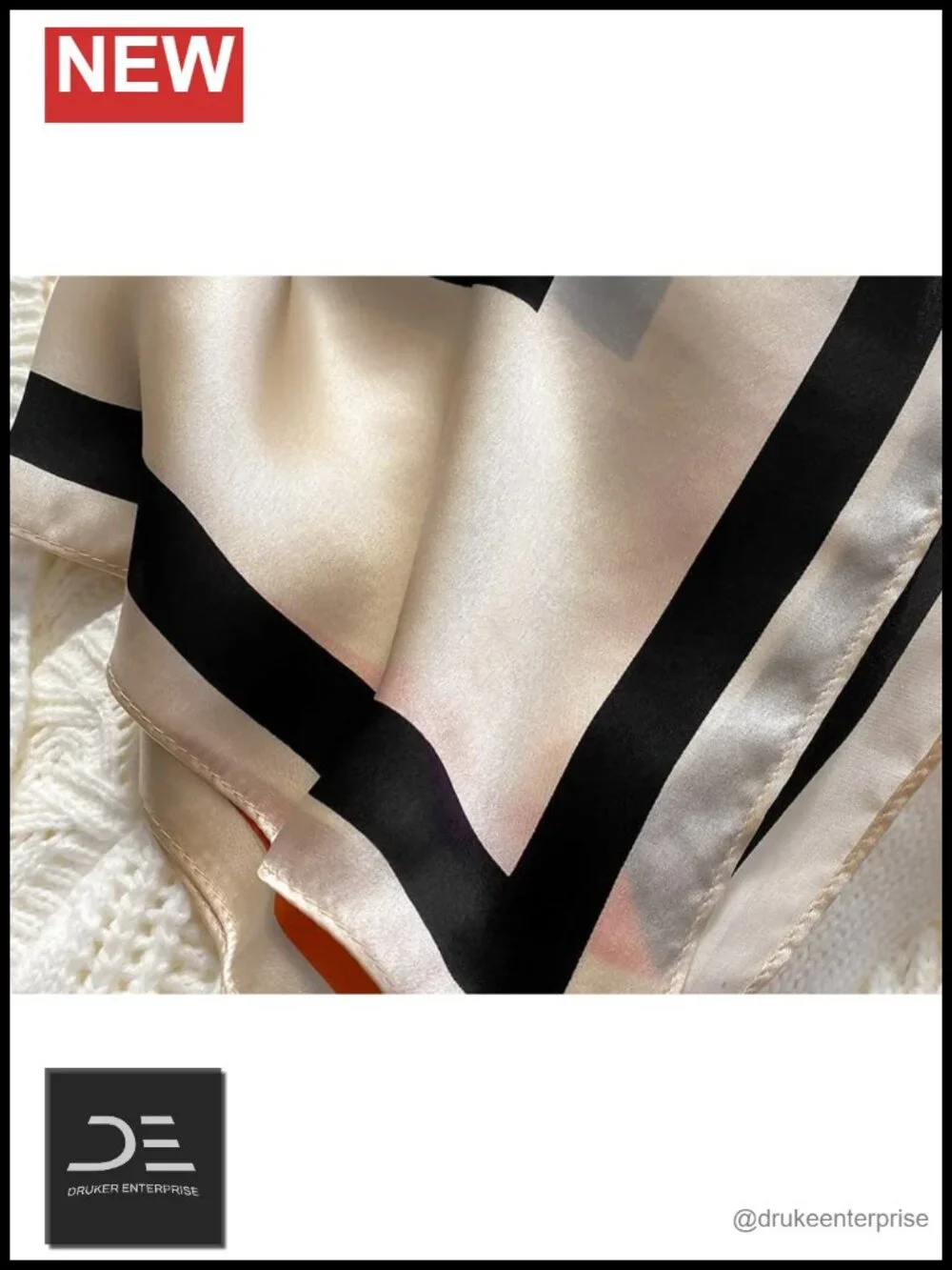 Mulberry Silk Fashion Scarf Square 21x21 Lightweight Breathable Versatile Hair